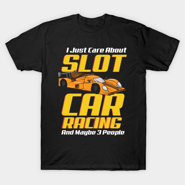 SLOT CAR RACING: Slot Car Racing T-Shirt by woormle